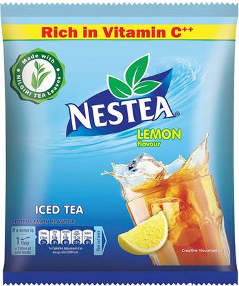 NESTLE Instant Iced Tea, Lemon Flavour, 400g Lemon Iced Tea Pouch