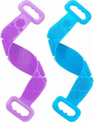 Pitsra Silicone Bath brush body Back Scrubber Bath Towel Bath Belt Body