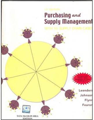 Purchasing And Supply Management: Strategies And Applications
