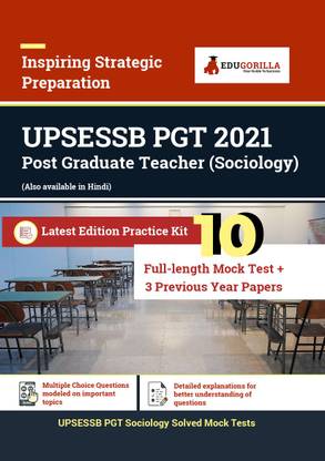 UPSESSB PGT Sociology Recruitment Exam | 1600+ Objective Questions ( Solved)