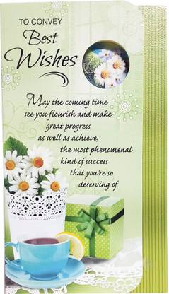 GIFTICS To Convey Best Wishes Greeting Card