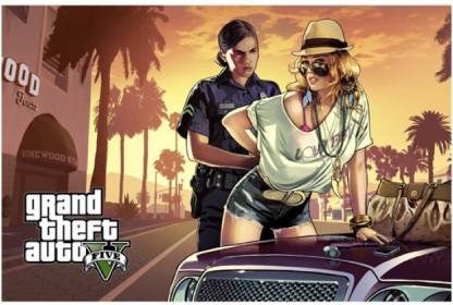 GTA Grand Theft Auto Poster Canvas Art