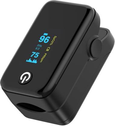 Prana Biomed Fingertip Pulse Oximeter with Audio Alarm, SpO2 Levels with Plethysmograph and Perfusion Index in Dual Colour OLED Display Pulse Oximeter