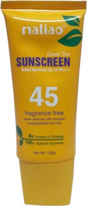 maliao Sunscreen - SPF 50 PA+++ Green Tea Sunscreen SPF45PA+++