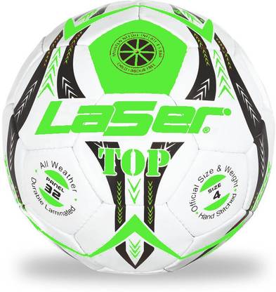 guru laser Synthetic Soccer Ball "TOP" Football - Size: 4