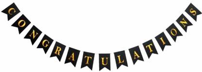 Mancloem Hanging Congrats Banner with String for Door hanging Pennant Banner
