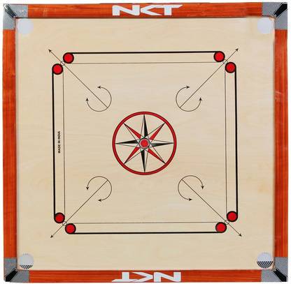 Nkt Tan Shade Carrom Board Game