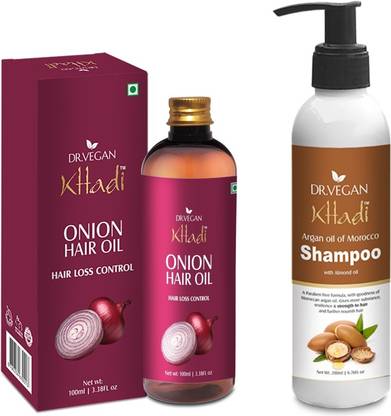 Dr Vegan Dr. Vegan Shampoo with Morocco & Argan oil - 200 gm + Onion Hair Oil - 100 ml