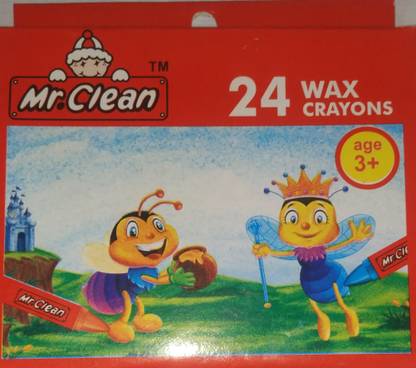 Mr. Clean Wax crayons