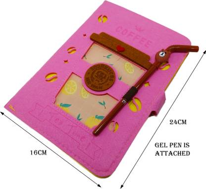 poksi Spiral Diary A5 Notebook Ruled 100 Pages