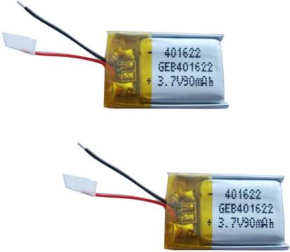 eDUST LiPo Battery (Pack of 2) - 3.7V & 90mAH for Hobby Kits & Toys Electronic Components Electronic Hobby Kit