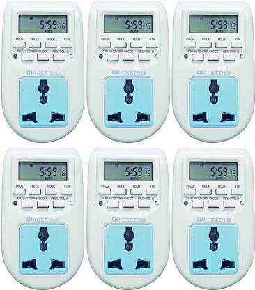 Quick Sense Digital Programmable Electronic Timer for Mobile and Laptop Charging, Lighting Control Programmable Electronic Timer Switch