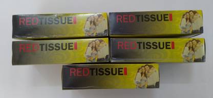Red Tissue Facial Tissue