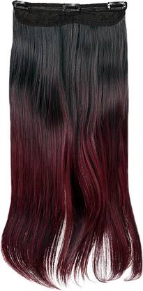 STREAK STREET RED WINE BURGUNDY OMBRE HAIR EXTENSIONS Hair Extension