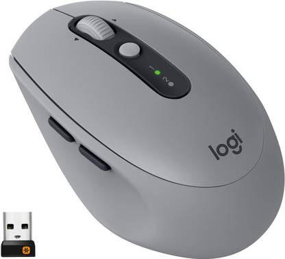 Logitech M590 / Multi-Device Silent with 7 Customizable Buttons, Contoured Shape Wireless Ambidextrous Optical Mouse  with Bluetooth