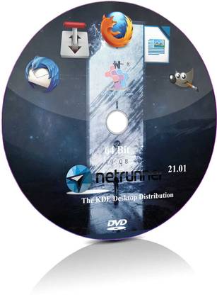 wishfulfil Netrunner 21.01 KDE Plasma Live Bootable Installation DVD 64 Bit