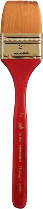 Princeton Heritage Short Handle Flat Wash Paint Brush, 2 Inches