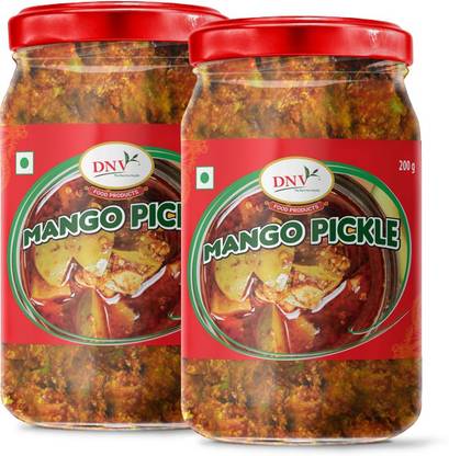 DNV Tasty Fresh Mango Pickle Achaar, Pack of 2 Mango Pickle