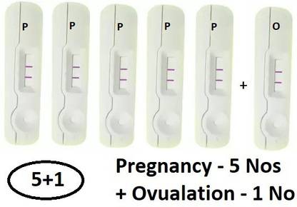 WebMedia 5 Nos Pregnancy Test (HCG Urine Test) and 1 No Ovulation Test (LH Test) Pregnancy Test Kit