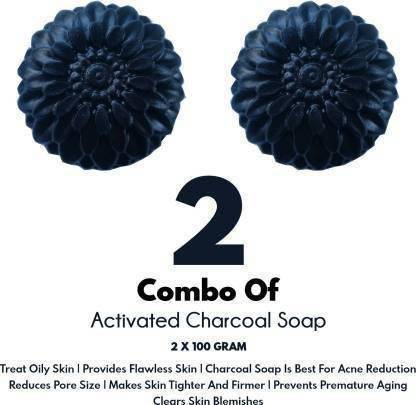 ARTH RETAIL HOUSE Charcoal Soap 100gm * 2 (2 x 100 g)