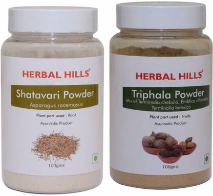 Herbal Hills Shatavari and Triphala Powder - 100 gms each