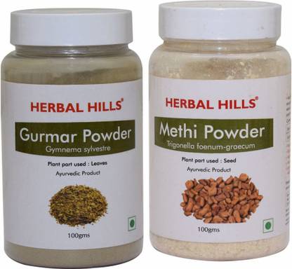 Herbal Hills Gurmar and Methi Seed Powder - 100 gms each
