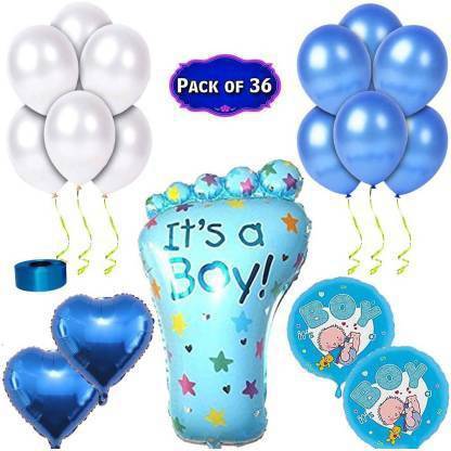 FLIPZONE It’s a boy balloons combo/kit pack for welcome baby/newborn/baby shower party decorations (Set of 36)