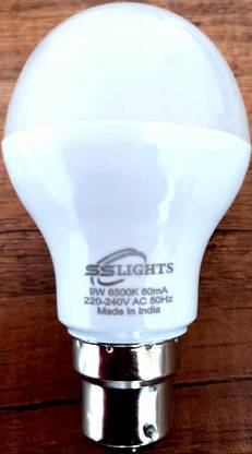 SS LIGHTS 9 W Basic Standard B22 LED Bulb