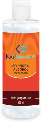 KIA BIOCARE IsoPropyl Alcohol (99% Pure) 500ML for Computers, Mobiles, Mobiles, Gaming