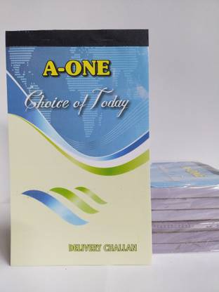 A-ONE regular A5 Delivery Challan printed 135 Pages