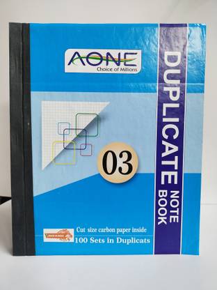 A-ONE Recycled A4 Duplicate Books Ruled 200 Pages