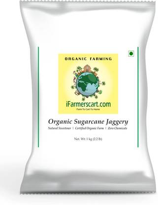 iFarmerscart Organic Sugarcane Jaggery Powder - In Aluminium Bag Powder Jaggery