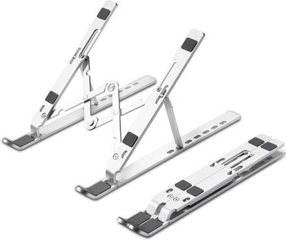 ZEBRONICS Adjustable ZEB-NS2000 Aluminium Desk Stand Laptop Stand with Adjustable Height Compatible with 40 - 44cm Laptops