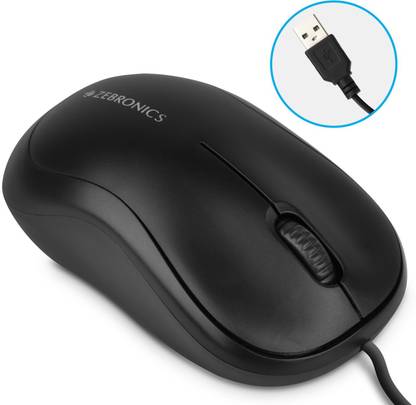 ZEBRONICS Comfort Wired Ambidextrous Optical Mouse