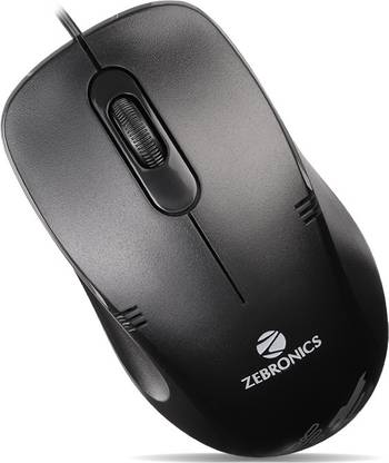 ZEBRONICS Zeb-Power-Plus Wired Ambidextrous Optical  Gaming Mouse