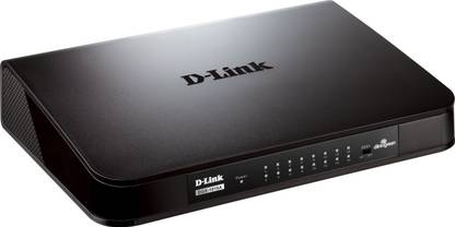 D-Link DGS 1016A Sixteen 10/100/1000 Mbps Fast Ethernet ports 16 Ports 10/100/1000 Mbps Unmanaged Network Switch