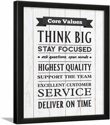 Office Quotes Frames - Motivational Quotes Wall Frames for Office - Brand Business Quotes Wall Frame - Office Quotes Poster - (13.5 X 10.5 Inches) Paper Print