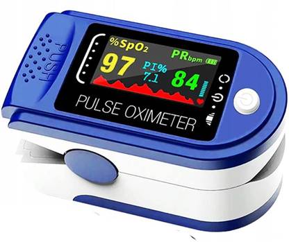A.K CREATION Pulse Oximeter Digital Fingertip ,Blood Oxygen Saturation Monitor Fingertip, Blood Oxygen Meter Finger Oximeter Finger with Pulse, O2 Monitor Finger for Oxygen (2-Pieces 3 Ply mask complimentary) (2 AAA Batteries Included) Pulse Oximeter