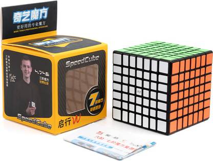 Cubelelo QiYi QiXing W 7x7 Black Speedcube Highspeed Magic Cube Puzzle
