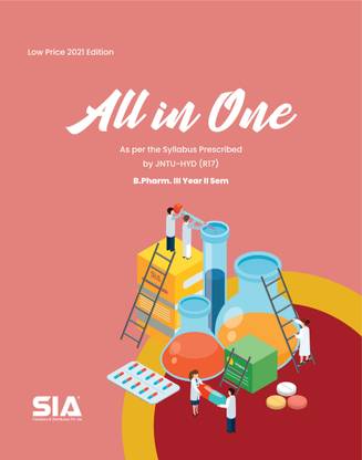 B.Pharmacy III-Year II-Sem ALL IN ONE, As Per The Syllabus Prescribed By (JNTU-HYD) R17, Low Price 2021 Edition