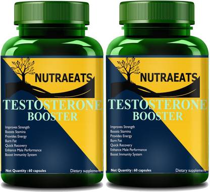 NutraEats Testosterone Booster Supplement with Tribulus Terrestris 1000mg (Pack Of 2)