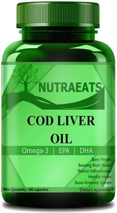 NutraEats Nutrition Cod Liver Oil Capsules | for Immunity Ultra