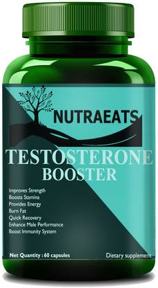 NutraEats Testo Prime Testosterone Booster 60 Servings, Safe & Effective with Tribulus Pro