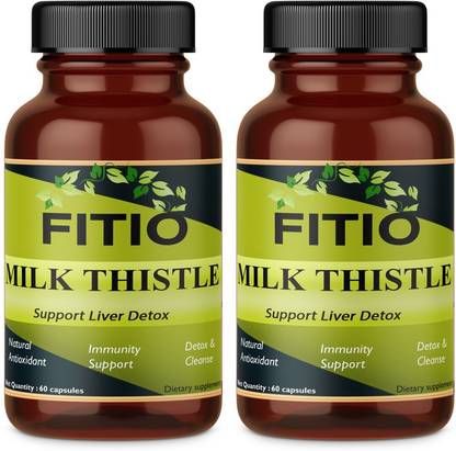 FITIO Nutrition Milk Thistle Capsules(Pack Of 2)