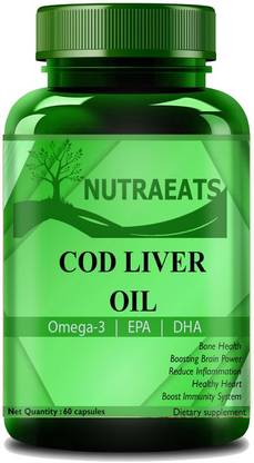 NutraEats Cod Liver Oil Capsules | for Immunity Premium Premium