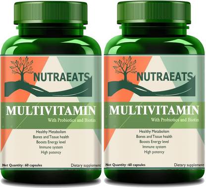 NutraEats The Real Vitamin Advanced Multivitamin, Multivitamins, Multiminerals(Pack Of 2)
