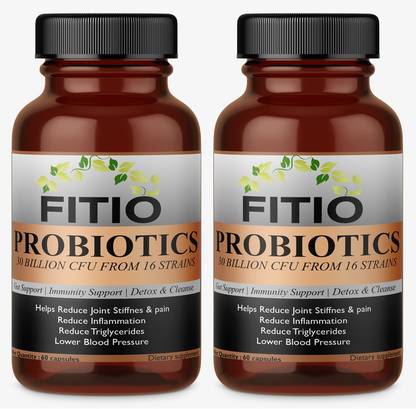 FITIO Nutrition Ultra Probiotic- 30 Billion CFU's - 16 strains(Pack Of 2) Ultra