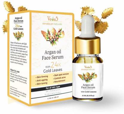 Veda5 Argan Oil Face Serum with 24K Gold Leaves - Himalayan Naturals