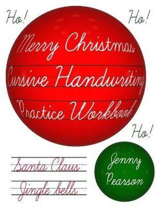 Merry Christmas Cursive Handwriting Practice Workbook