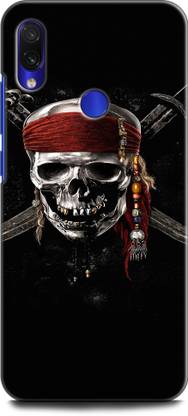 Afterglow Back Cover for Mi Redmi Note 7 GHOST RIDER, BLUE FKLAME, FIRE, SKULL